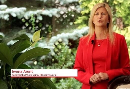 Iwona Arent podczas pracy w Sejmie, przemawiająca z mównicy lub uczestnicząca w posiedzeniu komisji.